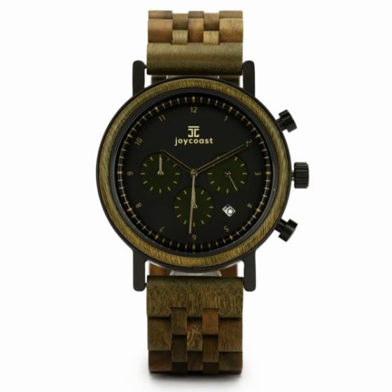 Cooper  Green Sandalwood Chronograph, Limited Edition Wooden Watch