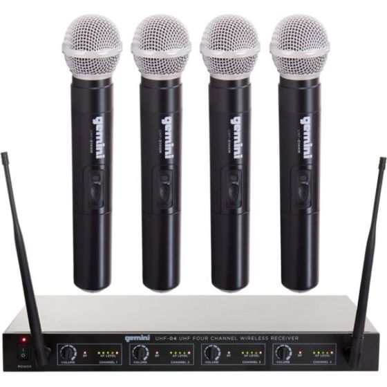 UHF Wireless Quad Microphone System