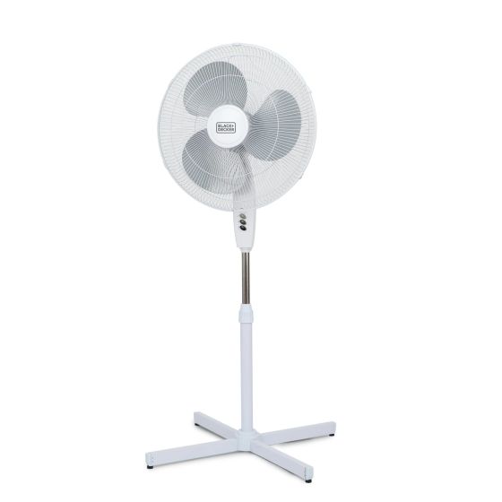 Black & Decker 18 in. Pedestal Fan - White