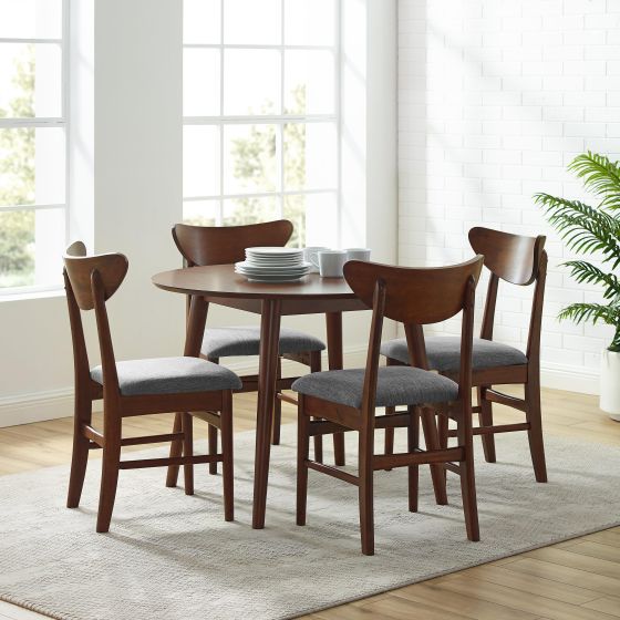 Landon 5-Piece Round Dining Table Set For 4