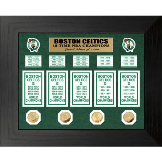 Boston Celtics Deluxe 18-Time NBAChampions Banner Collection