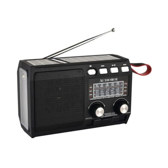 Portable Solar Radio Bluetooth w/ Crank