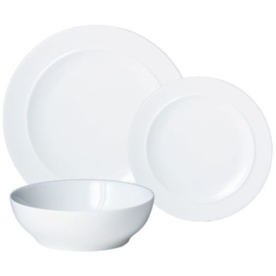 Denby White 12 Pc Dinnerware Set