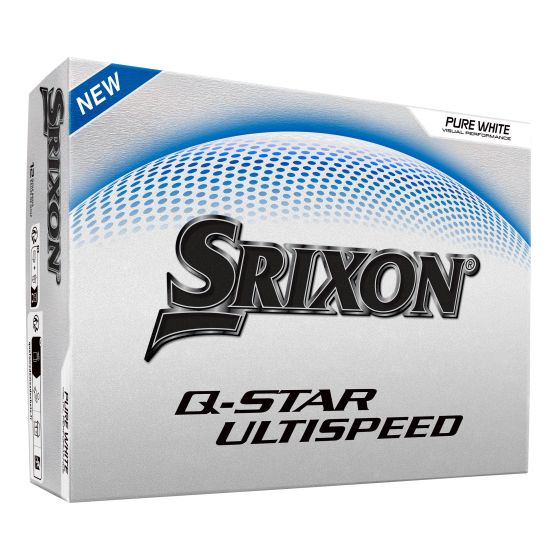 Srixon Q-Star Ultispeed White Golf Balls - 1 Dozen