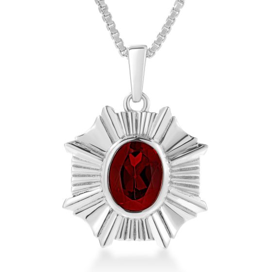 Garnet Aura Necklace