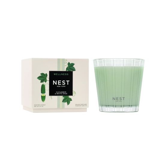Cucumber & White Sage 3-Wick Candle