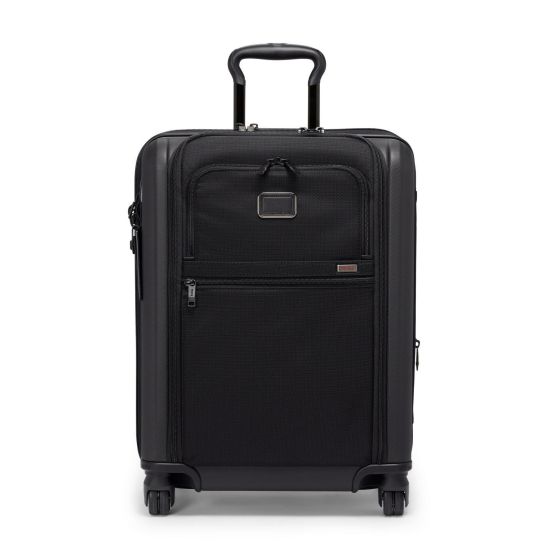 Alpha Hybrid Large Front Pocket Expandable Carry On (Continental) - Black
