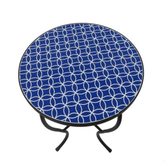 Mosaic Art Collection - Alpine Accent Table - Blue
