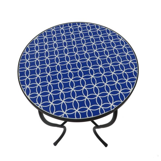 Mosaic Art Collection - Alpine Accent Table - Blue