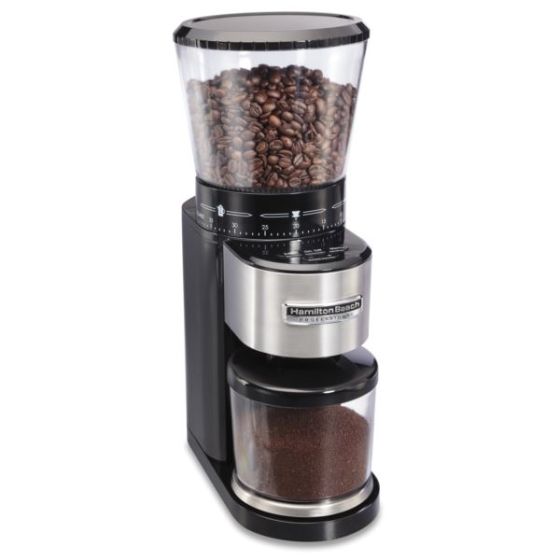 Conical Digital Burr Coffee Grinder Stainless Steel