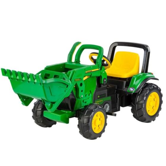 John Deere Front Loader Pedal Powered Ride-On Green