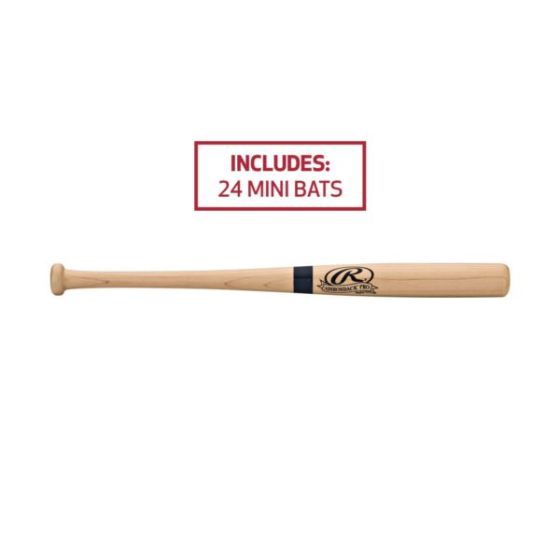 Rawlings - Wooden Miniature Souvenir Bat, Set of 24