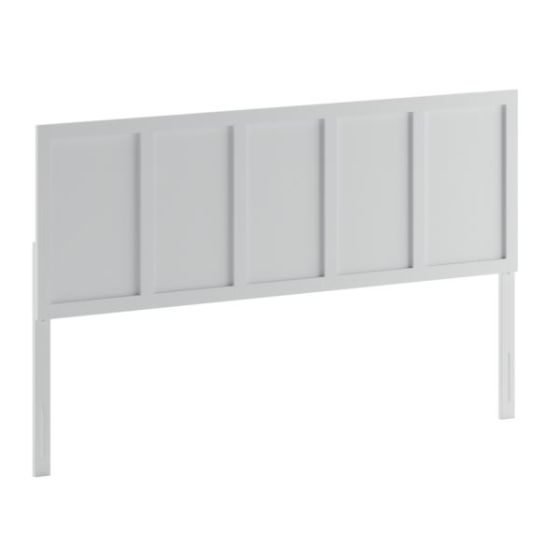 Contemporary Twin Size Two Panel Wooden Headboard Only in Dark Brown