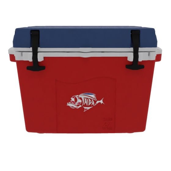 27 Quart Red, White & Blue Cooler
