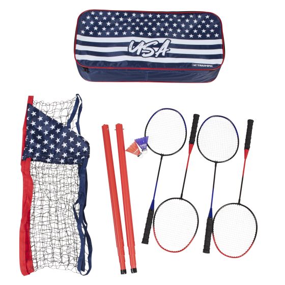 Triumph Sports - Patriotic Portable Badminton