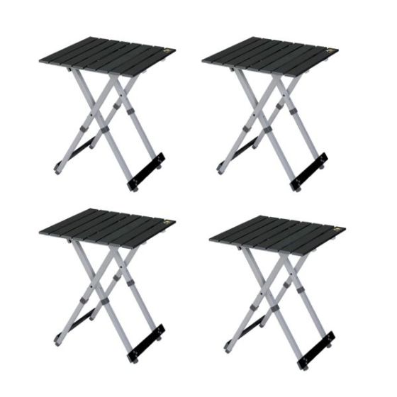 Compact Camp Table 20 - Black Chrome (Set of 4)