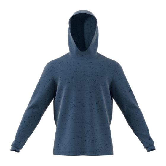 Adidas Core Printed Lightweight Hoodie - Proloved Ink/Collegiate Navy/M