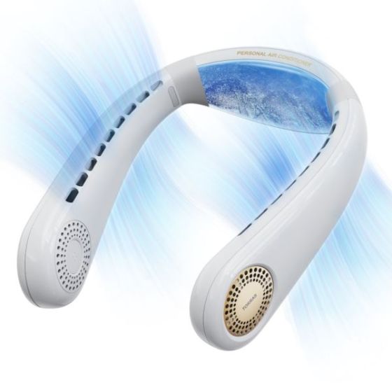 COOLiFY Air Wearable Neck Air Conditioner White