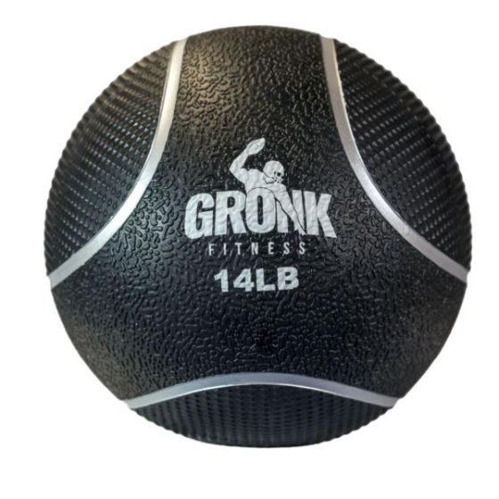 Gronk Fitness Medicine Ball 14lb Silver