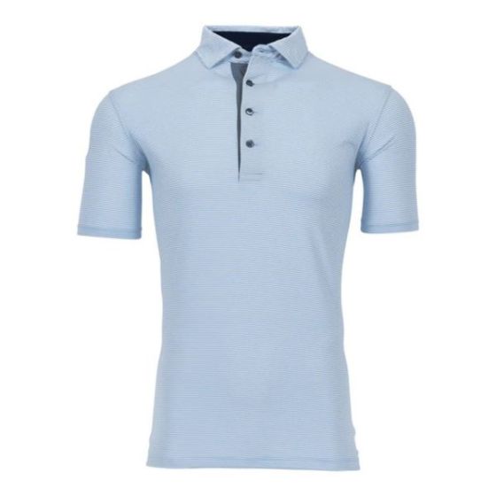 Mens Saranac Polo-Wolf Blue-MD