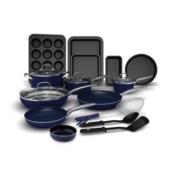 20pc Toxin Free Ceramic Nonstick Cookware Set