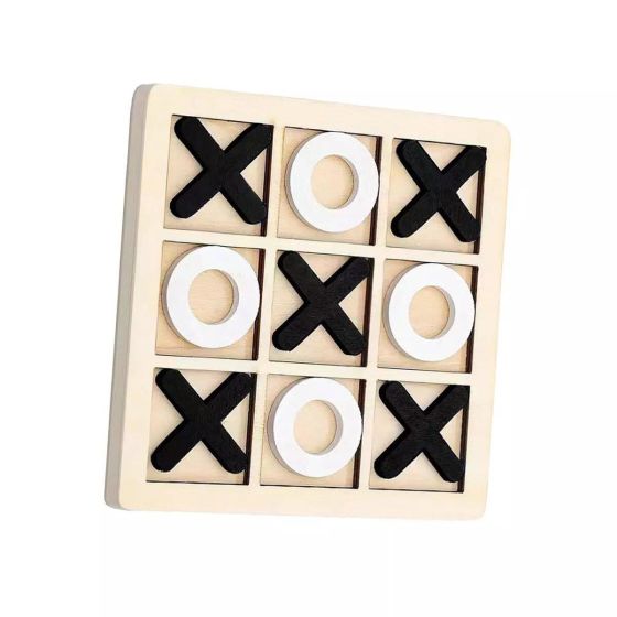 Wooden Classic Tic Tac Toe Game