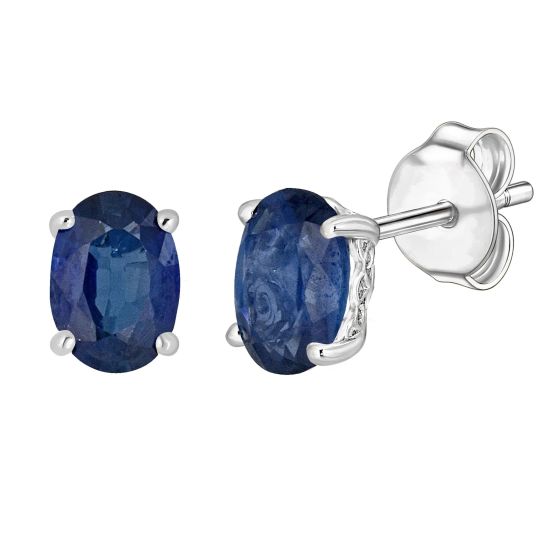 LALI Jewels 14K White Gold Sapphire Earring