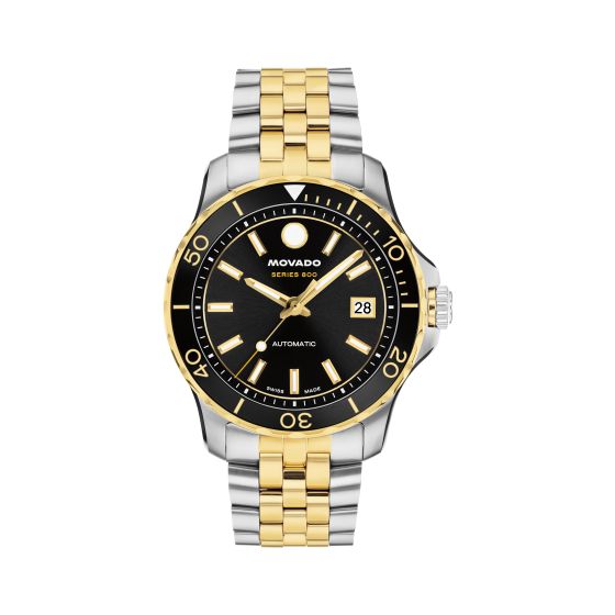 Series 800 Automatic. StainlessSteel & Two-tone case & Bracelet. Black Aluminum bezel. Black Dial