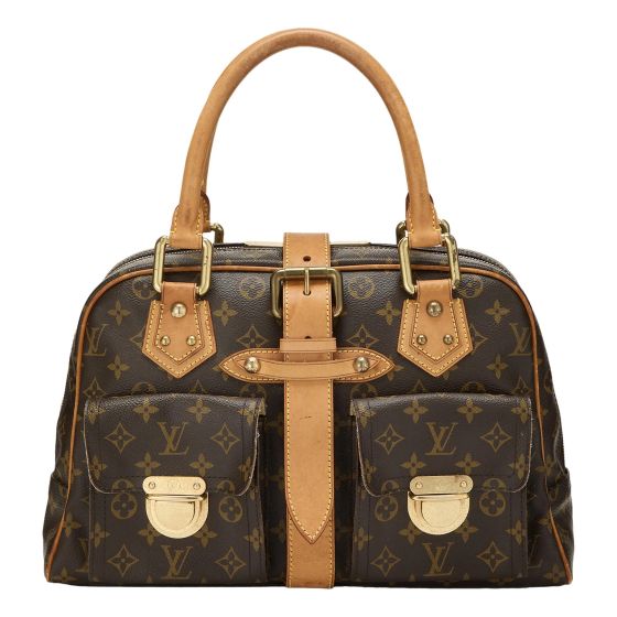 Louis Vuitton Manhattan GM Shoulder Bag in Monogram Canvas with Leather Trim