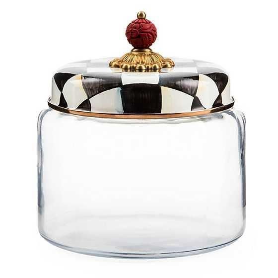 emerald check medium kitchen canister