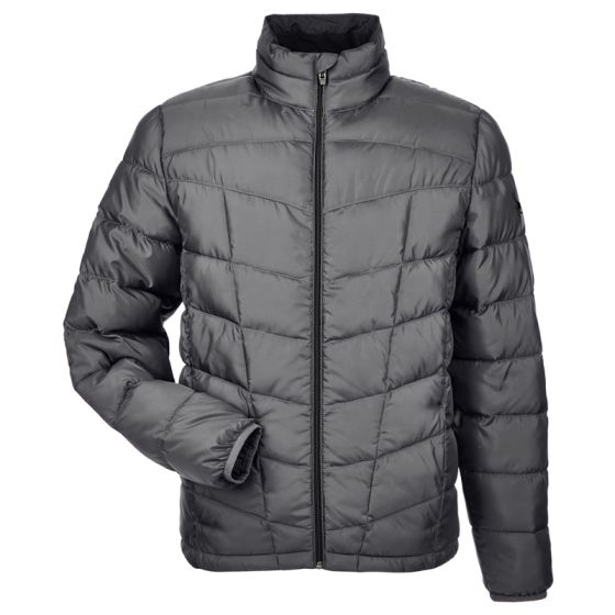 Mens Pelmo Insulated Puffer Jacket-Black/Red-LG
