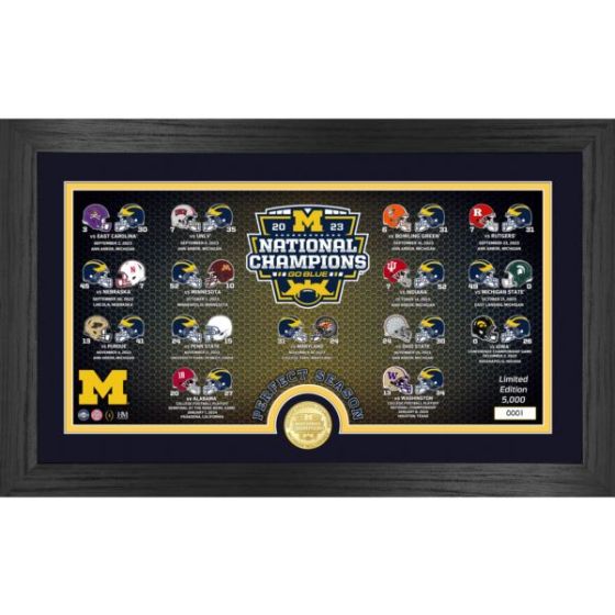 Michigan Wolverines 2023 CFP National Champions Season Photo Mint