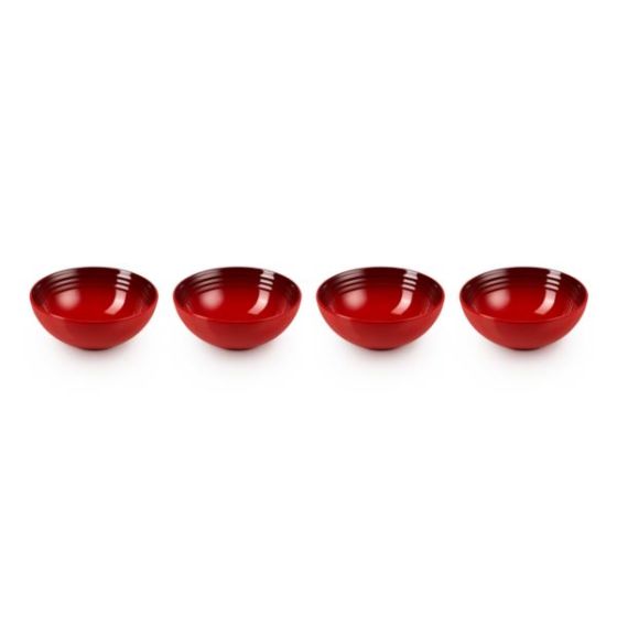 Set of 4 Vancouver Cereal Bowls Cerise