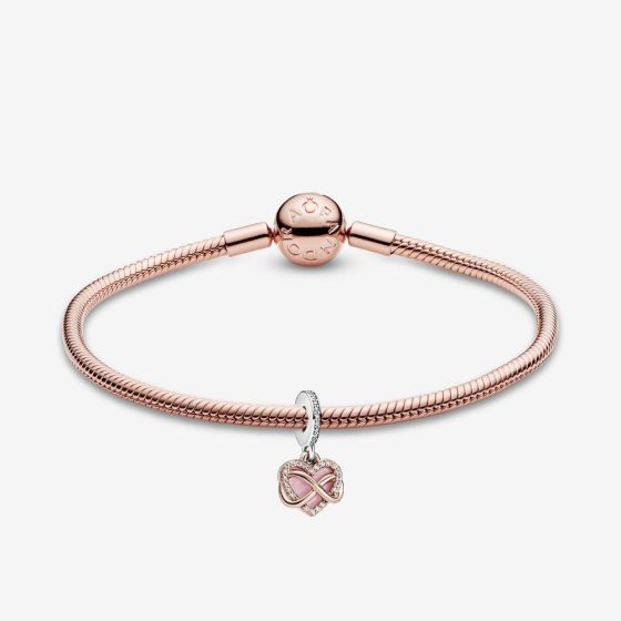 Sparkling Infinity Heart Bracelet Size 7.5