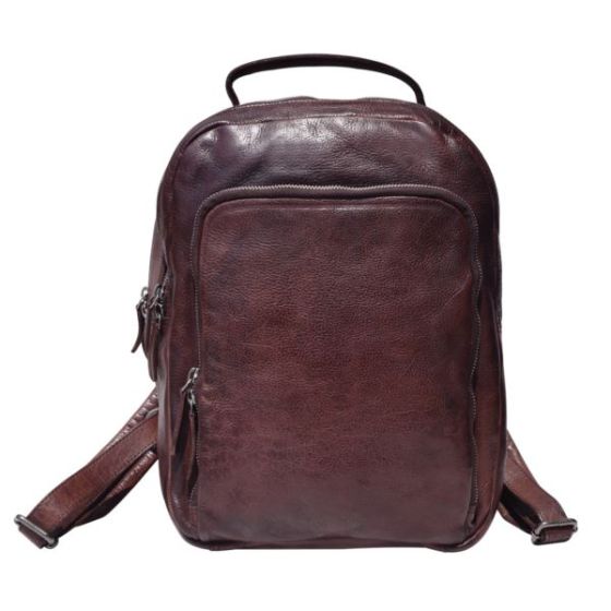 Zurich Leather Backpack Brown