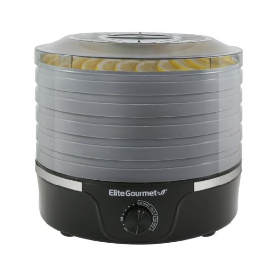 5-Tier Food Dehydrator w/ Temp Controls Black/Gray
