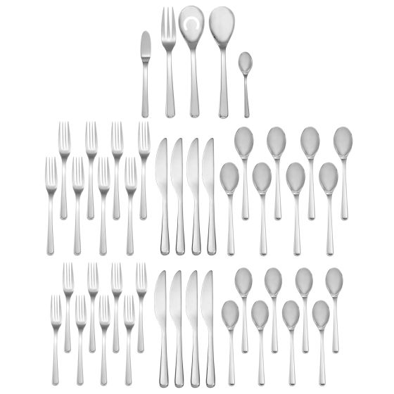 Aura 45 Pc Flatware Set