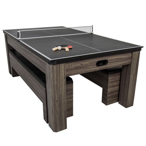 Atomic - Northport 3-in-1 Dining Table with Air-Powered Hockey and Table Tennis