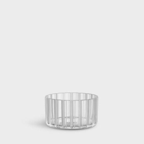 Cut in Numbers Stripes Bowl Small