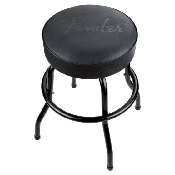 Fender Embossed 24 Inch Black Logo Barstool