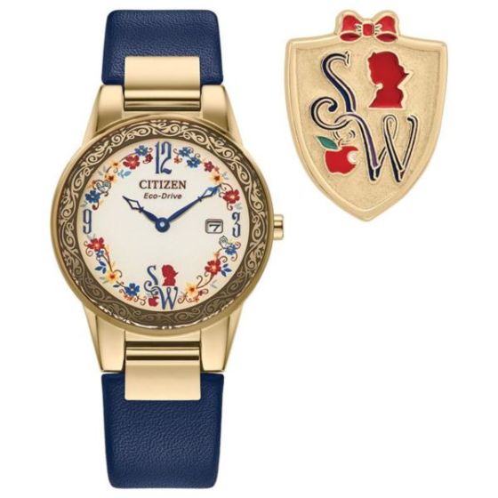 Disney By Citizen Ladies' Disney Snow White Beige Dial Leather Strap Watch