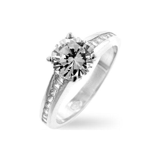 Cubic Zirconia Engagement Ring