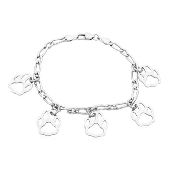Paw Print Charm Bracelet
