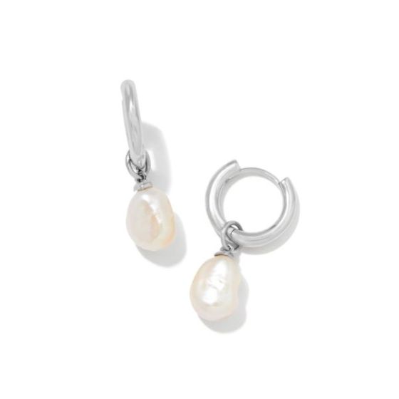Willa Pearl Huggie Earrings