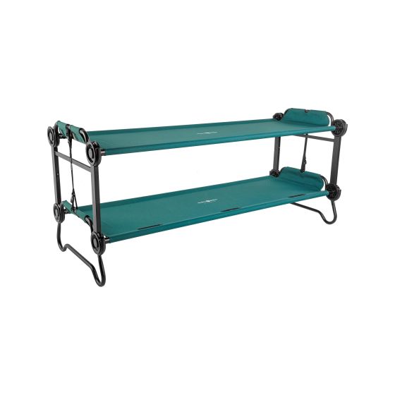 Disc-O-Bed Large Portable, Bunkable Cot System - Green