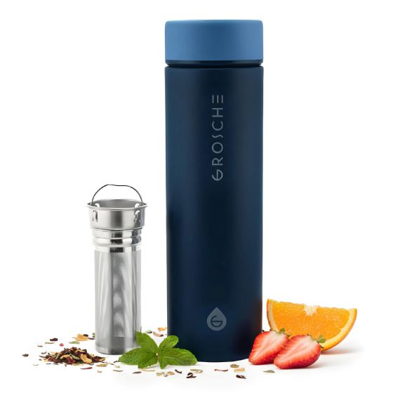 TORONTO 16 oz Stainless Steel Infuser Flask - Crimson Red