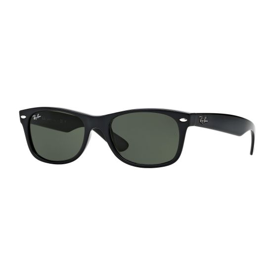 New Wayfarer Sunglasses - Black/Green