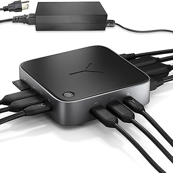 Brydge Stone CORE USB C Docking Station Space Gray USAU power cords