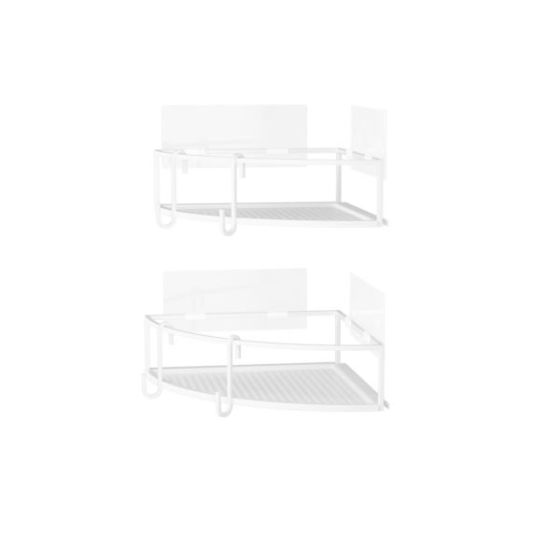 Cubiko Corner Adhesive Bin Set of 2 White