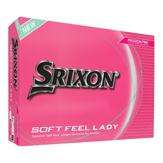 Srixon Soft Feel Lady 14 Pink Golf Balls - 1 Dozen